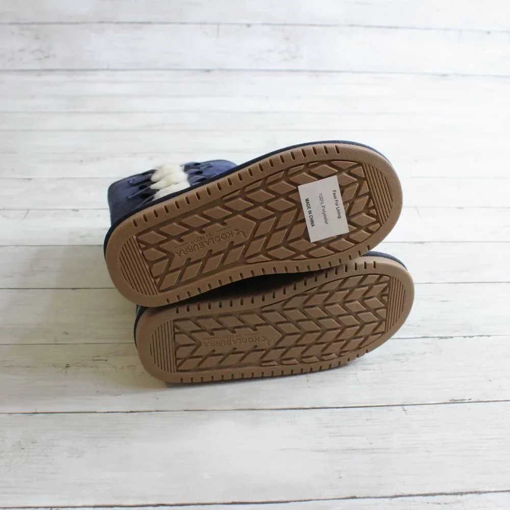 Koolaburra by Ugg Blue Suede Boots Little Girl Size 12
